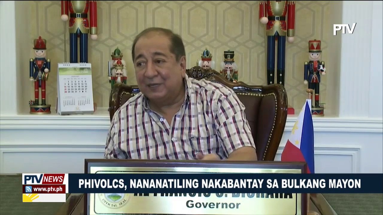 PHIVOLCS, nananatiling nakabantay sa bulkang Mayon; Albay, isinailalim na sa state of calamity