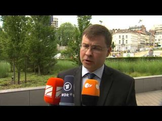 RAW: EU's Dombrovskis says Grexit 'cannot be excluded'