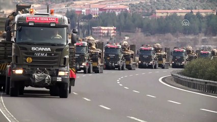 Suriye sınırına askeri sevkiyat - GAZİANTEP