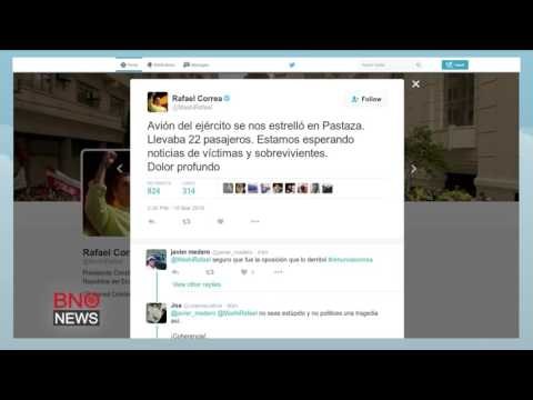 Army plane crashes near Shell in eastern Ecuador, killing 22 soldiers