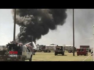 Train collision near Panhandle in Texas causes fire