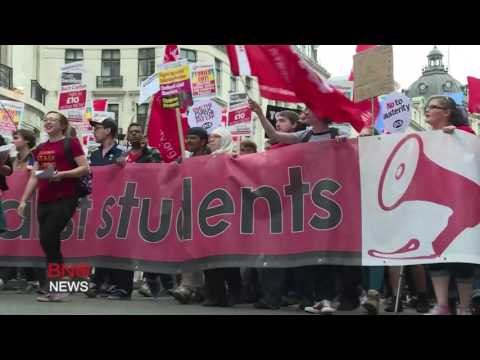 Thousands in Anti-government, Anti-austerity March in London