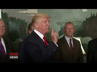 Trump Refuses to Answer Questions, Calls CNN 'Fake News'