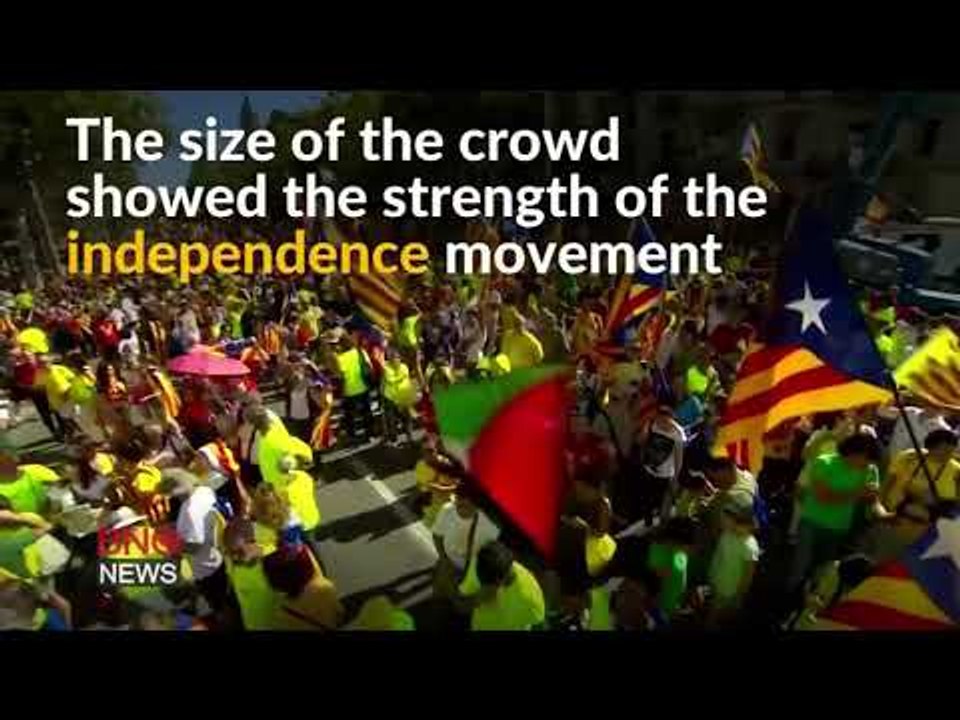 1 Million March for Independence in Spain's Catalonia