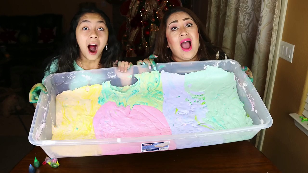 Rainbow Fluffy Slime Super Fun DIY|B2cutecupcakes