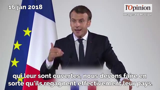 Immigration: à Calais, Macron critique les politiques menées par Hollande et Sarkozy
