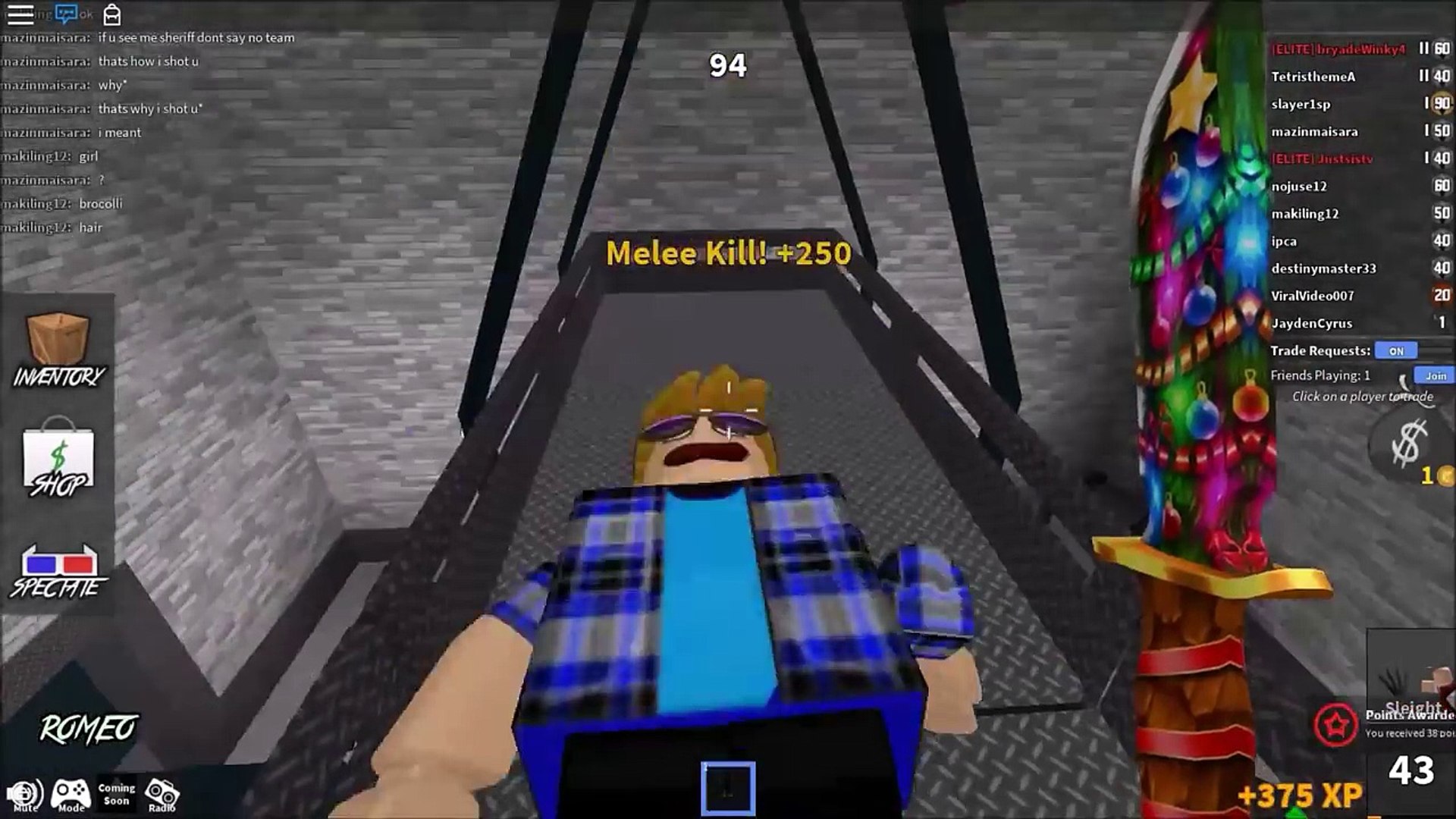 Roblox Murder Mystery 2 Killing Montage 9 Video Dailymotion - roblox murder duel and song youtube