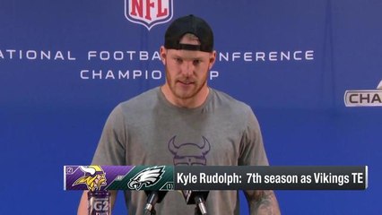 Kyle Rudolph: 'I was just out of diapers' last time Coach Zimmer was in NFC Championship