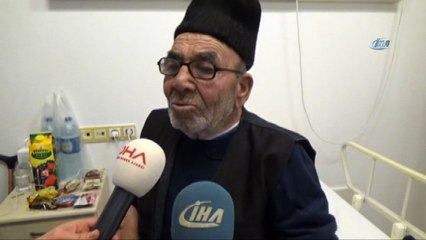 Evi yanan yaşlı adam yaşadıklarını tedavi gördüğü hastanede anlattı