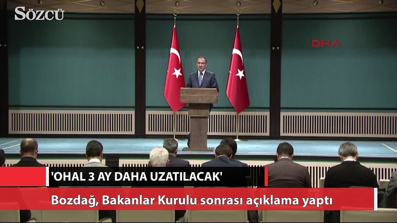 Bakanlar Kurulu’ndan OHAL için son dakika kararı