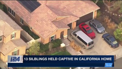 i24NEWS DESK | 13 siblings held captive in California home | Tuesday, January 16th 2018