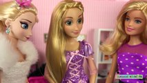 Barbie Salon de Coiffure Elsa Raiponce ✤Histoire de Poupées