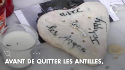 PHOTOS. "Je t'aime de tout mon cœur" : sur la tombe de Johnny Hallyday, des mess...