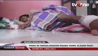 Pasien BPJS di Ambon Dipulangkan Tanpa Sebab dari RS