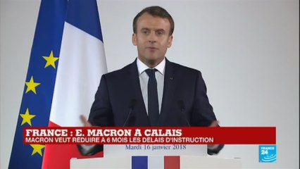 REPLAY - Discours d''Emmanuel Macron à Calais