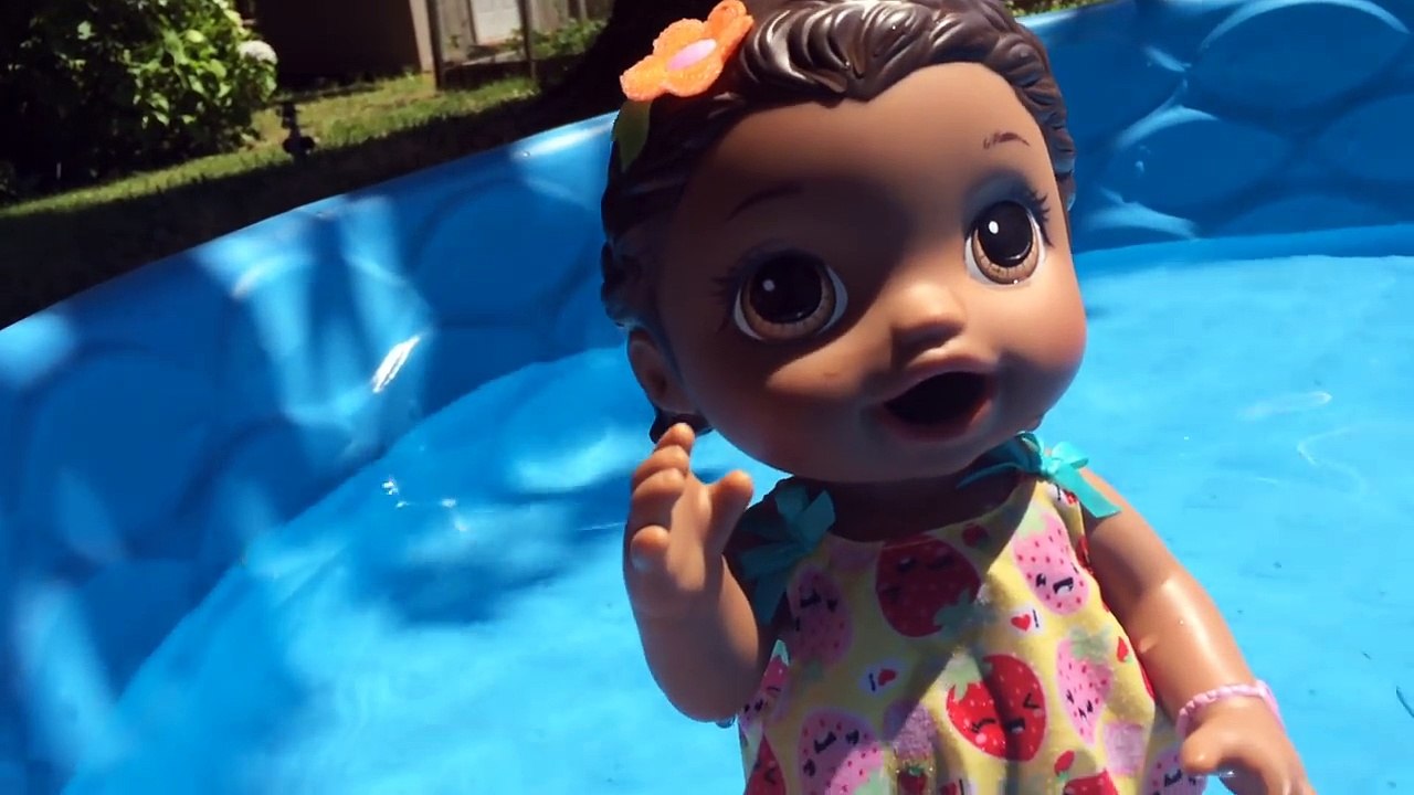 POOL PARTY GONE WRONG with BABY ALIVE!!! TOY PLAY with BABY ALIVE!!!