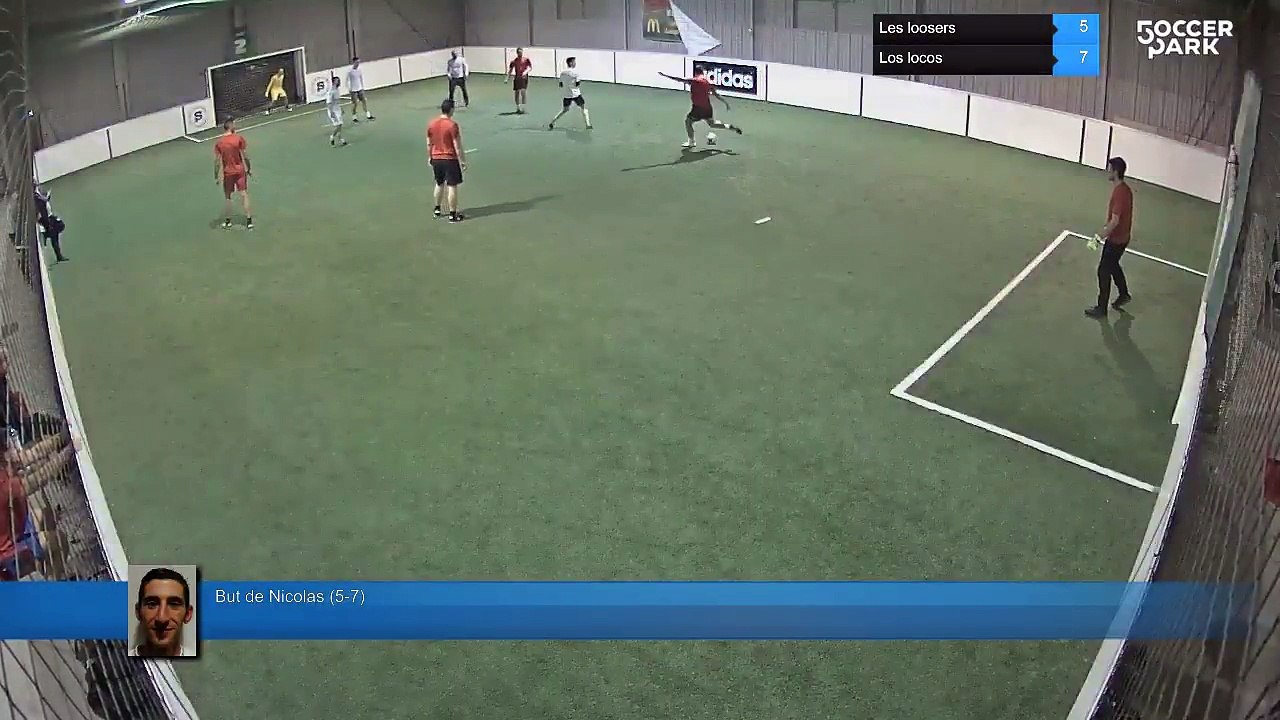 But de Nicolas (5-7) - Les loosers Vs Los locos - 15/01/18 21:30 - Ligue  2 Janvier 2018
