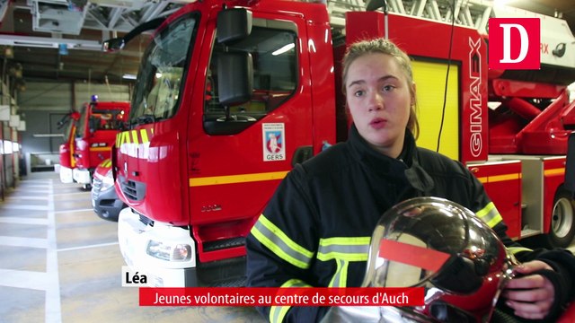 Léa, nouvelle volontaire au centre secours d'Auch