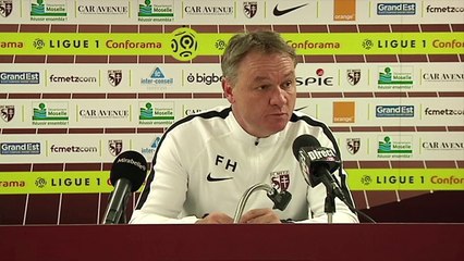 Metz - Saint-Etienne, la conf' de presse de F. Hantz