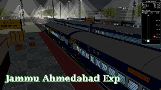 19224/Jammu Tawi - Ahmedabad Express || IR In MSTS Open Rail