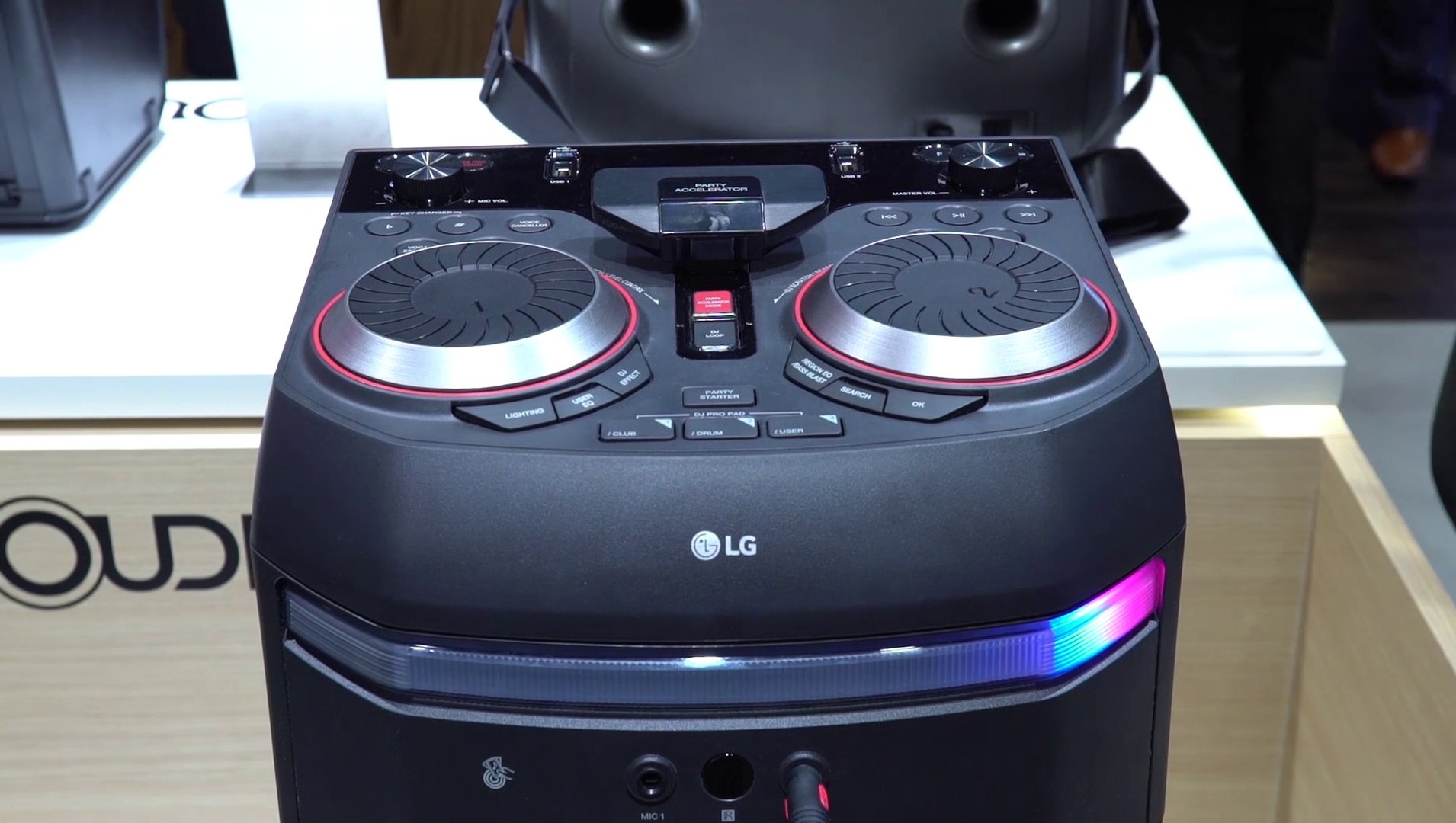 CES 2018 : LG OK75, Enceinte et table de mixage multi-service - Vidéo  Dailymotion