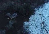 Drone Video Shows Flooding in Connecticut Due to Housatonic River Ice Jam