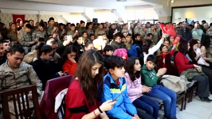 Mehmetçik, Yusuf Güney ile moral depoladı