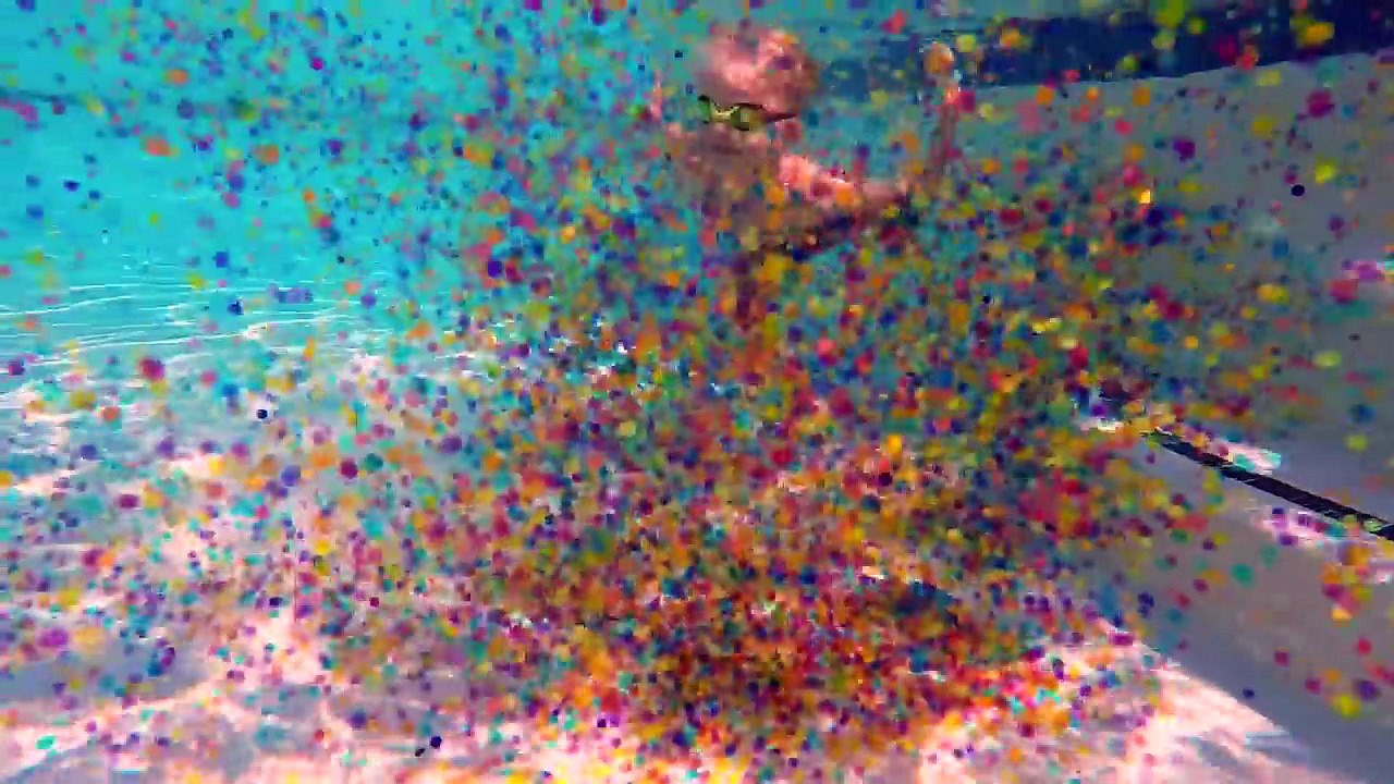 Mermaid Swimming with Orbeez