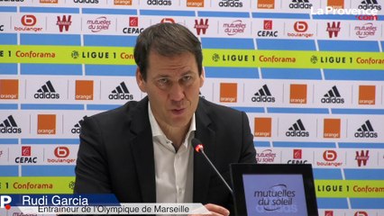 OM-Strasbourg : "On avait besoin de vitesse et de profondeur" (Garcia)