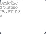 VulTech SN06 Supporto per Notebook fino a 156 con 2 Ventole 12 cm e Porte USB Nero