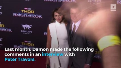 Matt Damon has Apologized for His Sexual Misconduct Comments