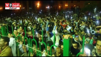 صور.. الشيخ محمود التهامى نقيب المنشدين يبدأ حفله بذكرى استقرار رأس الحسين