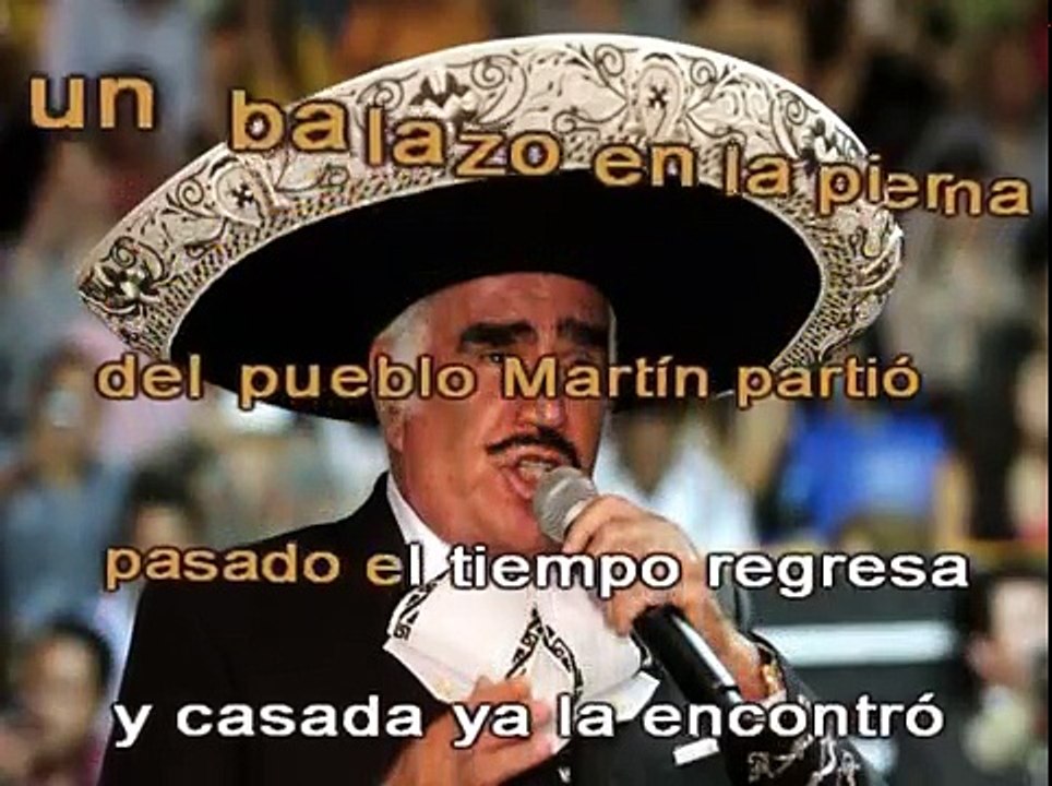 EL TAHUR - VICENTE FERNANDEZ - KARAOKE - PISTA Y LETRA