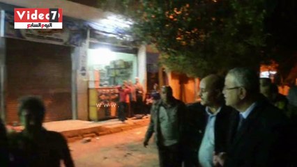 محافظ المنيا يتفقد مستوى الخدمات بحى غرب المدينة
