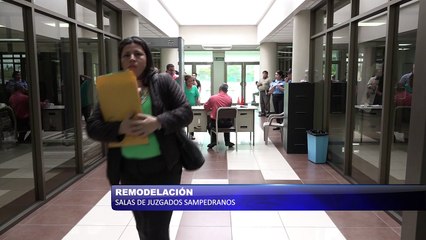 Remodelación a salas de juzgados sampedranos
