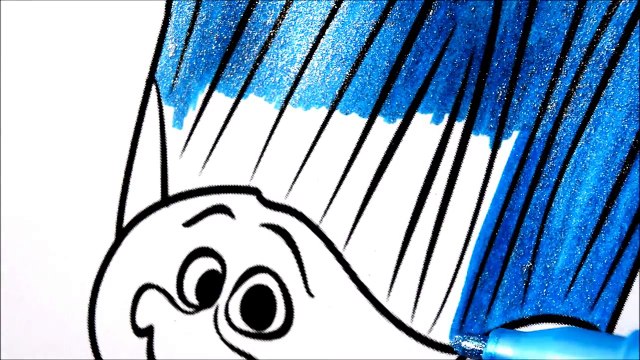 Coloring Pages Dreamworks TROLLS Coloring Book Videos for Children Learning Rainbow Colors