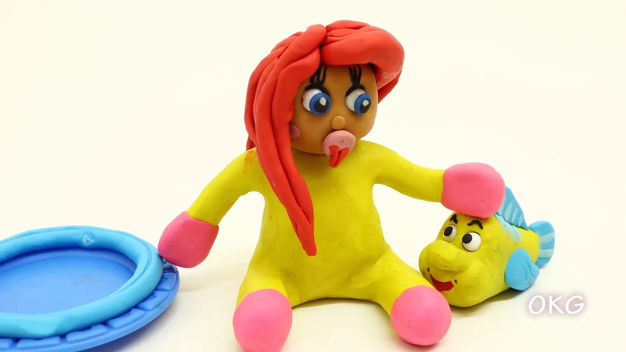 Baby Shark Circus Time Play Doh Stop Motion Movie Kids Cartoon Video