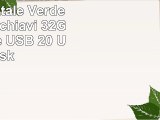 MAXINDA Cristallo Albero di Natale Verde con Portachiavi 32GB PenDrive USB 20 U Disk