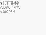 Bipra  HardDisk esterno portatile NTFS 635 mm 25 colore Nero   schwarz 500 GB