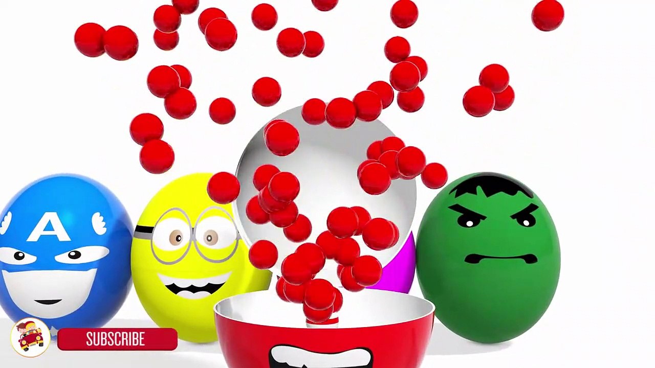 Colors for Children to Learn With Surprise Eggs Lollipop -  Learning