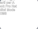 tinxi Custodia Rigida in due parti per Apple Macbook Pro Retina 154 pollici Modello