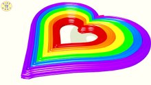 Learn Colors For Kids With 3D Magic Heart For Kid
