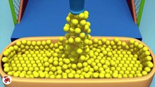 Learn Colors with Baby Surprise Eggs Balls For Children Indoor Playground