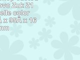 Andyhandyshop custodia per Lenovo Zuk Z1 in vera pelle colore nero 170 x 95 x 16 mm