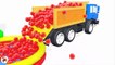 Learn Colors With Baby Surprise Eggs Ball Pit Show - Truck Jump Street Vehicles for Kids-BVGBB7