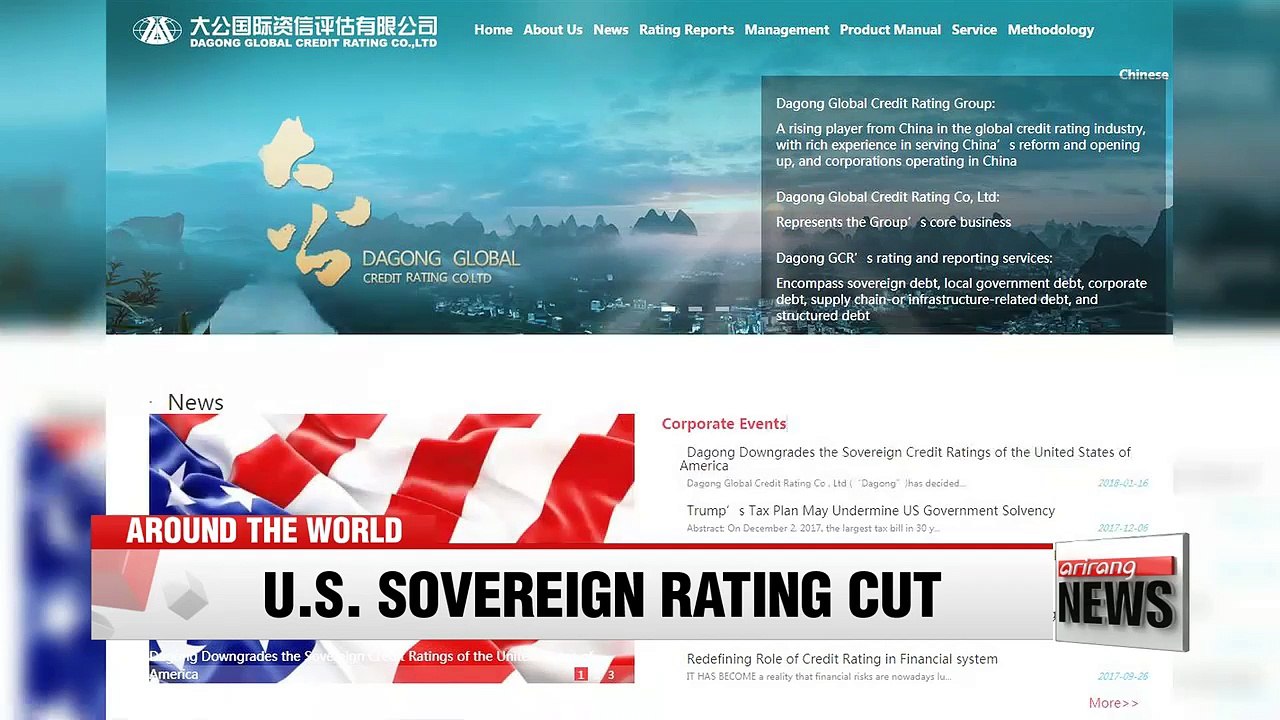 Chinese credit agency cuts U.S. ratings to BBB+, on par with Peru