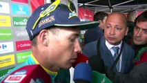 Miguel Angel Lopez entrevista en meta, etapa 17 Vuelta Es
