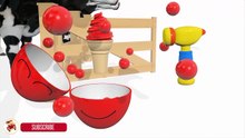 Learn Colors With Surprise Eggs Ice Cream Lollipop Cow Colors for Children- Colours for Ki