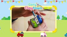 Transformed into clay♥ Titan became so soft! | Friends of Robocar POLI | Gony’s Claytown