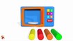 Learn Colors With Microwave Oven Foot Painting  Play Doh Nursery Rhymes Surprise Toys  for Kids-rL3